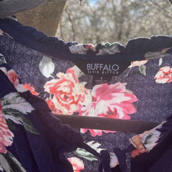 BUFFALO DAVID BRITTON Floral Peasant Top - Picture 2 of 7